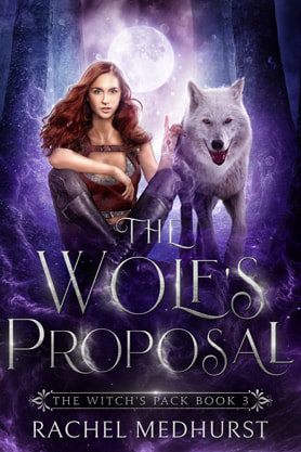 Paranormal romance book cover design, ebook kindle amazon, Rachel Medhurst, The wolfs proposal