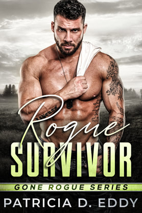 Romantic Suspense book cover design, Patricia D Eddy, Rogue Survivor