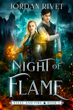 Urban Fantasy book cover design, ebook kindle amazon, Jordan Rivet, night of flame