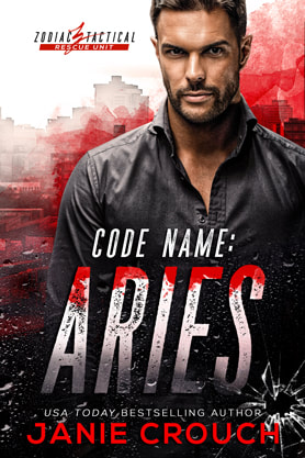 Romantic Suspense book cover design, ebook kindle amazon, Janie Crouch, Code Name: Aries