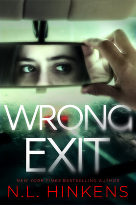 Thriller book cover design, ebook kindle amazon, NL Hinkens, Wrong Exit