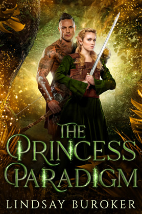 Fantasy romance book cover design, ebook kindle amazon,  Lindsay Buroker, The Elf Tangent