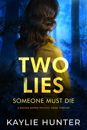 Thriller book cover design, ebook kindle amazon, Kaylie Hunter, Two Lies