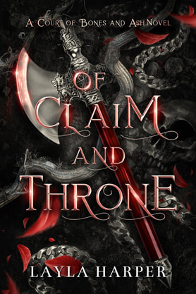  Fantasy book cover design, ebook kindle amazon, Layla Hrper, Of claim and throne