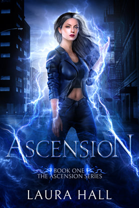 Urban Fantasy book cover design, ebook kindle amazon, Laura Hall, Ascension