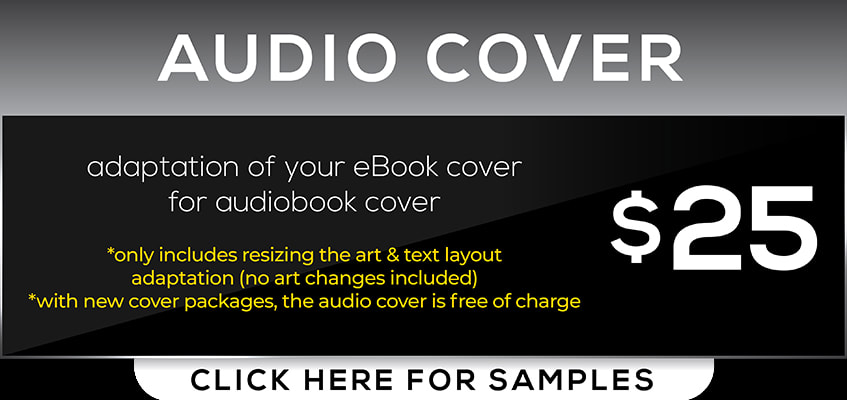 book cover design prices packages, audio cover, samples 