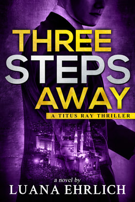 Thriller book cover design, ebook kindle amazon, Luana Ehrlich, Three Steps Away