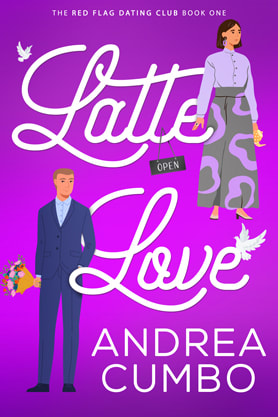 Contemporary Romance book cover design, ebook kindle amazon, Andrea Cumbo, Latte love