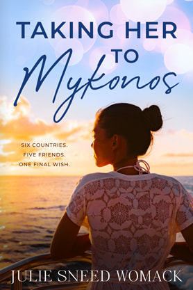 Contemporary Romance book cover design, ebook, kindle, Amazon, Julie Sneed, Taking her to Mykonos