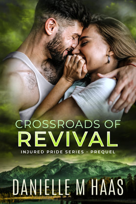 Romantic suspense book cover design, ebook kindle amazon, Danielle M Haas, Crossroads of revival