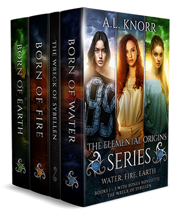 A L Knorr, Water, Fire, Earth, Box Set Design, Amazon