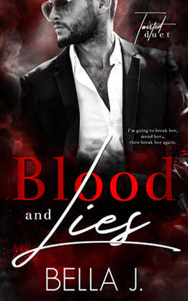 Contemporary Romance book cover design, ebook, kindle, Amazon, Bella J Blood and Lies