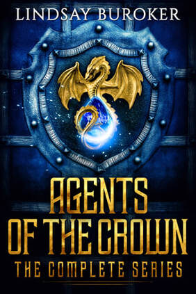 Fantasy book cover design, Lindsay Buroker, Agents of the Crown