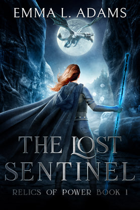 Epic fantasy book cover design, ebook kindle amazon, Emma L Adams, The lost sentinel