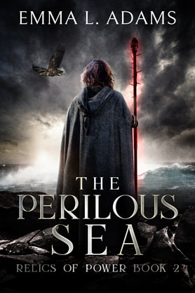 Epic fantasy book cover design, ebook kindle amazon, Emma L Adams, The perilous sea