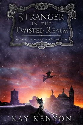 Epic Fantasy book cover design, ebook kindle amazon, Kay Kenyon, Stranger in the twisted realm
