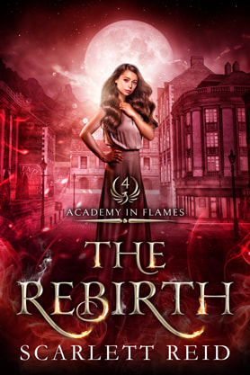 Fantasy book cover design, academy, college, ebook, kindle,  Scarlett Reid, the rebirth