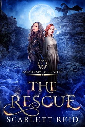 Fantasy book cover design, academy, college, ebook, kindle,  Scarlett Reid, the rescue