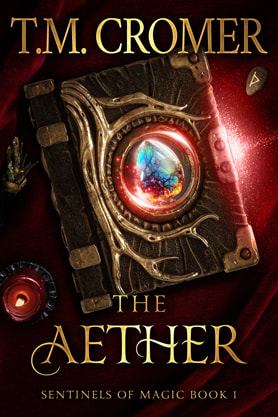 Fantasy book cover design, ebook kindle amazon, T.M. Cromer, The Aether