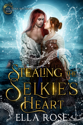 Historical book cover design, ebook kindle amazon, Ella Rose, Stealing the selkies heart