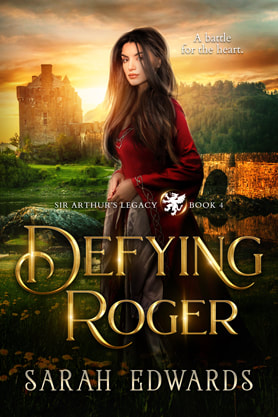 Historical romance book cover design, ebook kindle amazon, Sarah Edwards, Defying roger