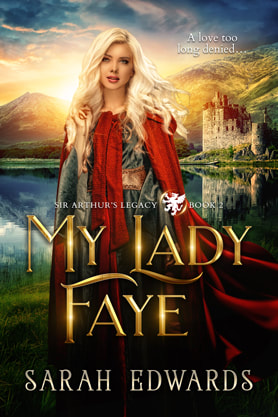 Historical romance book cover design, ebook kindle amazon, Sarah Edwards, My lady fae