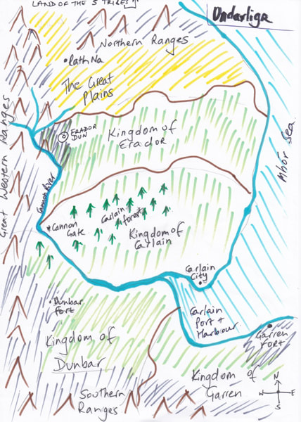 authors drawing, fantasy map sample 1