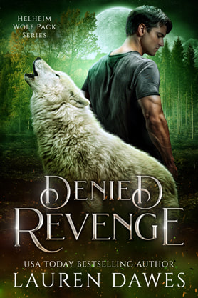 Paranormal romance book cover design, ebook kindle amazon, Lauren Dawes, Denied revenge