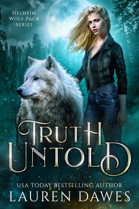 Paranormal romance book cover design, ebook kindle amazon, Lauren Dawes, Truth untold