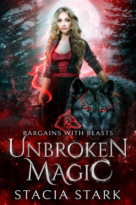 Paranormal romance book cover design, ebook kindle amazon, Stacia Stark, unbroken magic