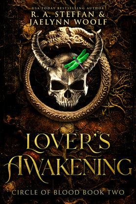 Paranormal Romance (Vampires) book cover design, ebook kindle amazon, R A Steffan, Jaelynn Woolf, Lovers awakening 2