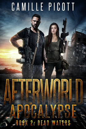 Post-Apocalyptic book cover design, ebook kindle amazon, Camille Picott, Dead waters