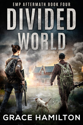 Post-Apocalyptic book cover design, ebook kindle amazon, Grace Hamilton, Divided world