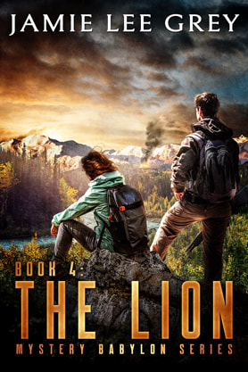 Post-Apocalyptic book cover design, ebook kindle amazon, Jmaie Lee Grey, The lion