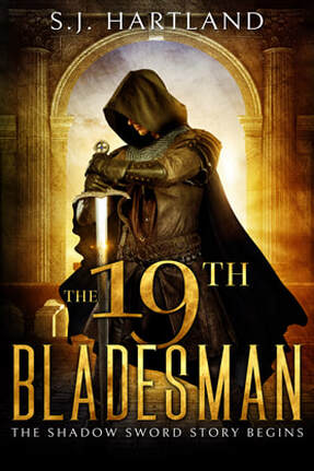 Epic fantasy book cover design, ebook kindle amazon, S J Hartland, Bladesman