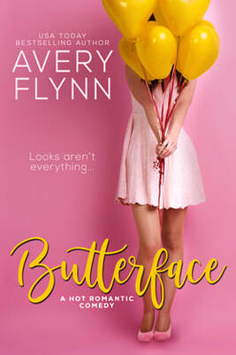 Chick Lit Romance book cover design, ebook kindle amazon, Avery Flynn, Butterface