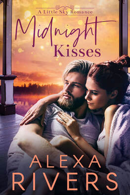 Contemporary Romance book cover design,ebook kindle amazon, Alexa Rivers, Midnight Kisses
