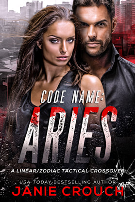 Romantic Suspense book cover design, ebook kindle amazon, Janie Crouch, Code name Aries special edition