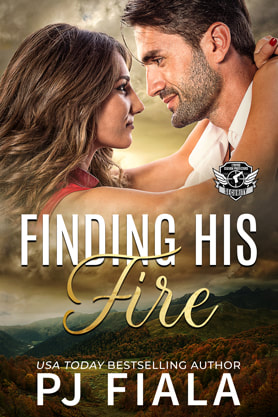 Romantic Suspense book cover design, ebook kindle amazon, PJ Fiala, Finding his fire
