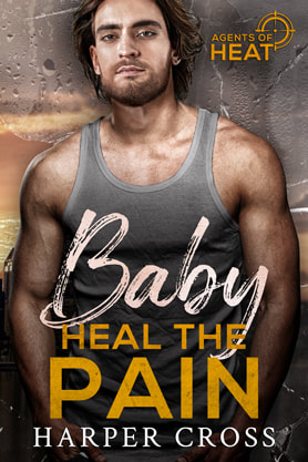 Romantic Suspense book cover design, Harper Cross, Baby heal the pain