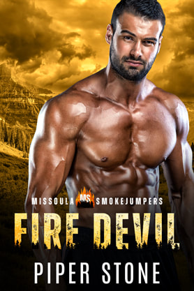 Romantic Suspense book cover design, Piper Stone, Fire Devil