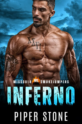 Romantic Suspense book cover design, Piper Stone, Inferno