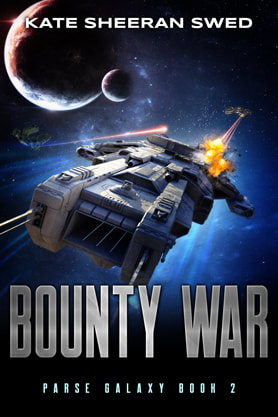Science Fiction Fantasy book cover design, ebook kindle amazon, Kate Sheeran Swed, Bounty war