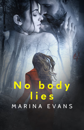 Thriller book cover design, ebook kindle amazon, Marina Evans, No body lies