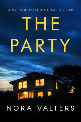 Thriller book cover design, ebook kindle amazon, Nora Valters, The Party