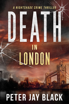 Thriller book cover design, ebook kindle amazon, Peter Jay Black,, Death in London