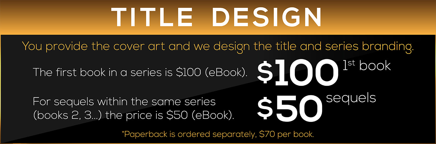 book cover design. title design, series branding , title branding 