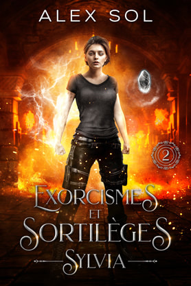 Urban Fantasy book cover design, ebook kindle amazon, Alex Sol, Exorcismes et sortileges Sylvia
