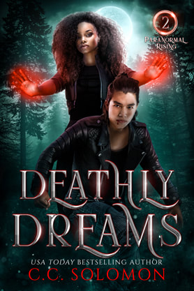 Urban Fantasy book cover design, ebook kindle amazon, CC Solomon, Deathly dreams