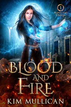Urban Fantasy book cover design, ebook kindle amazon, Kim Mullican, Blood and fire